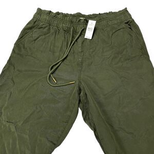LOFT NEW Emory Taper Pants Green, 100% Lyocell Women’s Size Large NWT $69